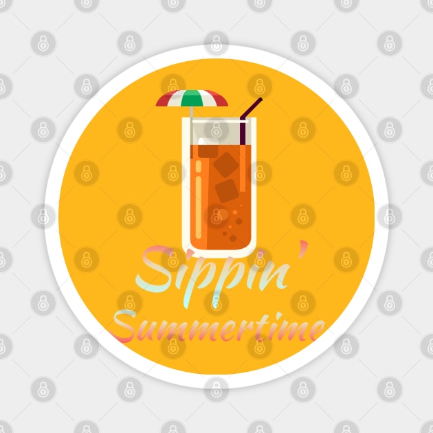 Summertime drink Magnet by Courtney's Creations